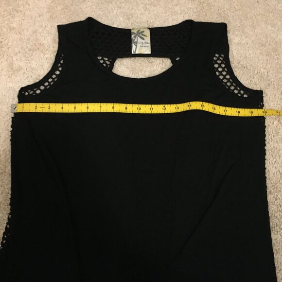 USA Made Punky Malibu Black Fishnet Top - Picture 12 of 16